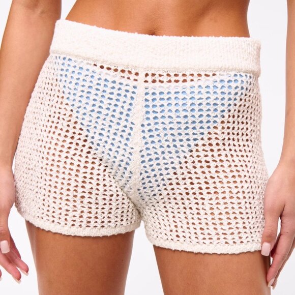 Abercrombie & Fitch Crochet-Style Coverup Short - Picture 2 of 3